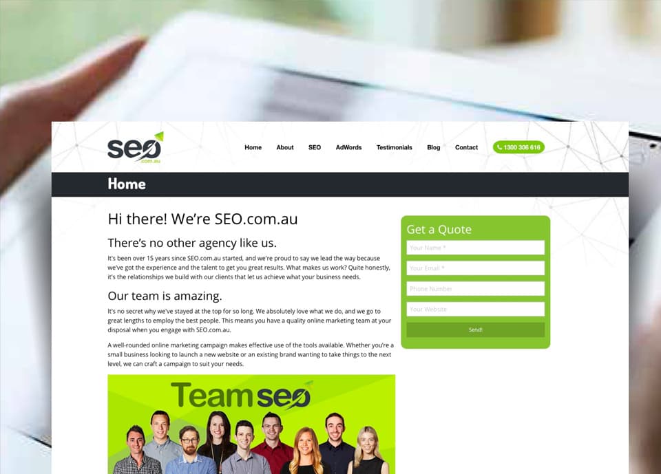 SEO.com.au screenshot